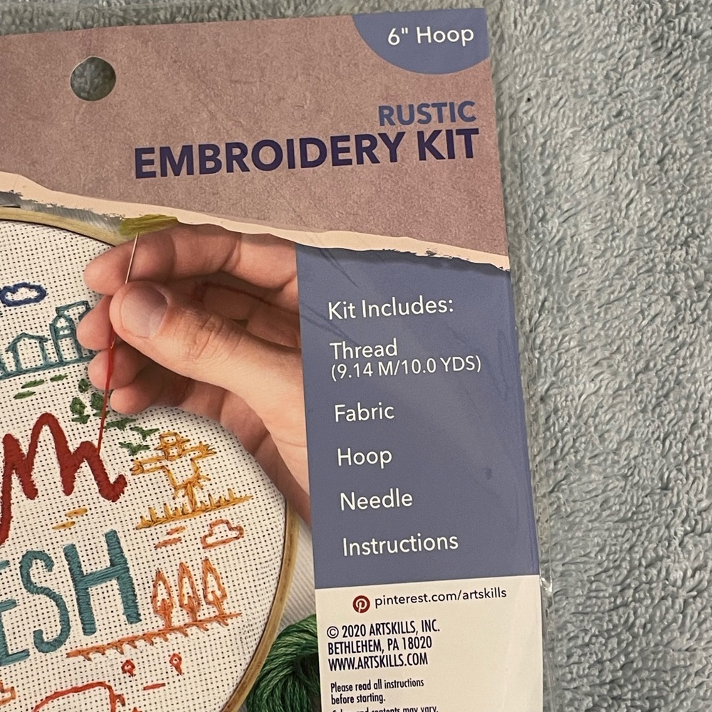 Rustic Farm Fresh Embroidery Kit - Multi - Picture 2 of 8